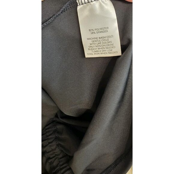 Stretch The Rules Women Black Long Sleeve Ruched Back Athletic Top L - Picture 8 of 8